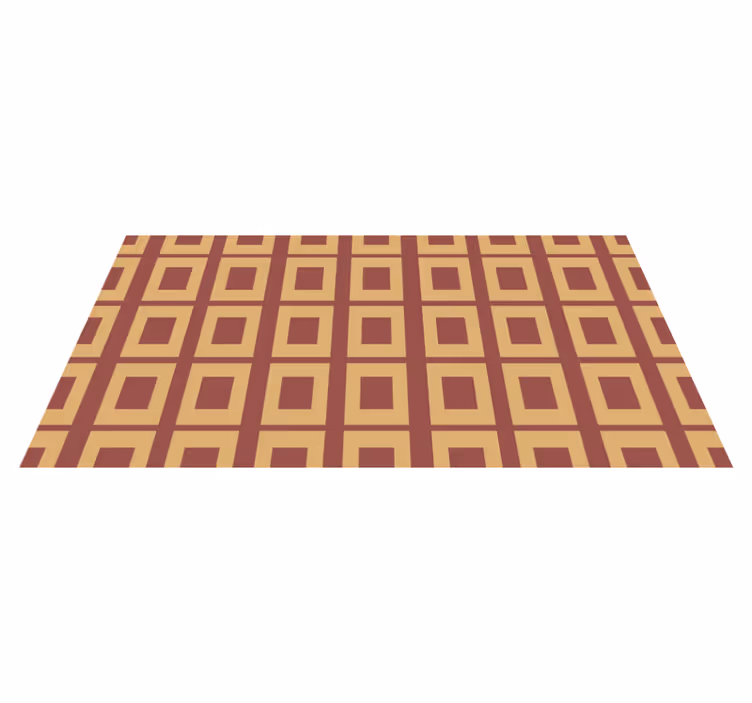 Geometriske firkanter geometriske vinyl teppe - Tenstickers