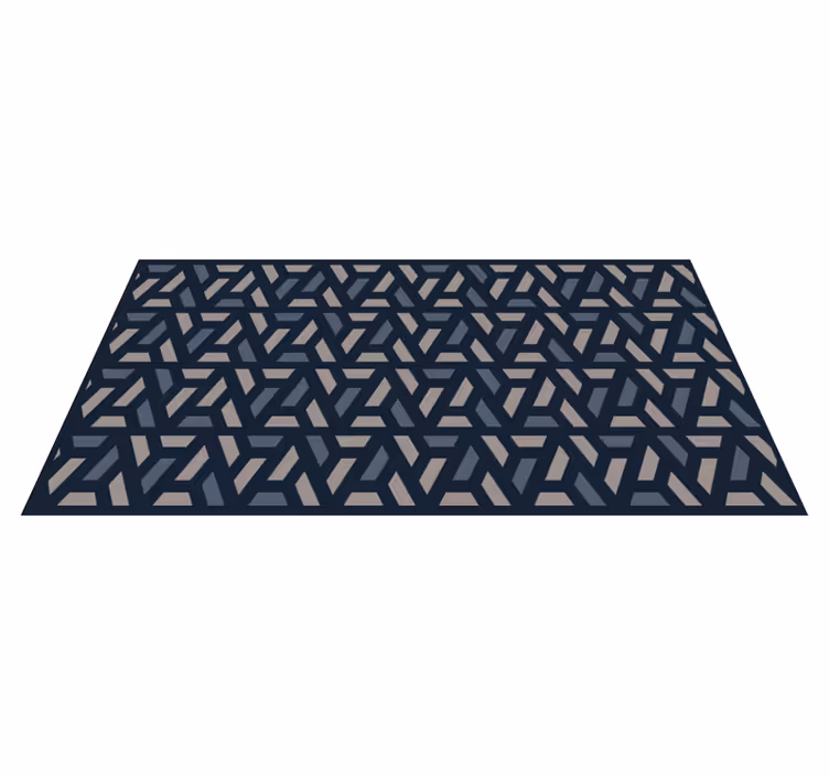 Sammenlåsende vinkler geometriske vinyl teppe - Tenstickers