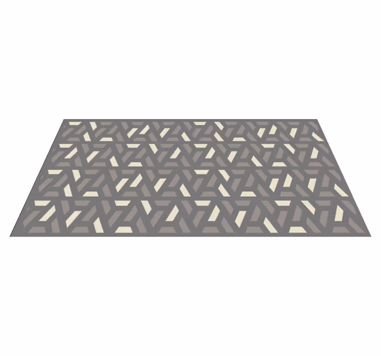 Låsende gitter geometriske vinyl teppe - Tenstickers