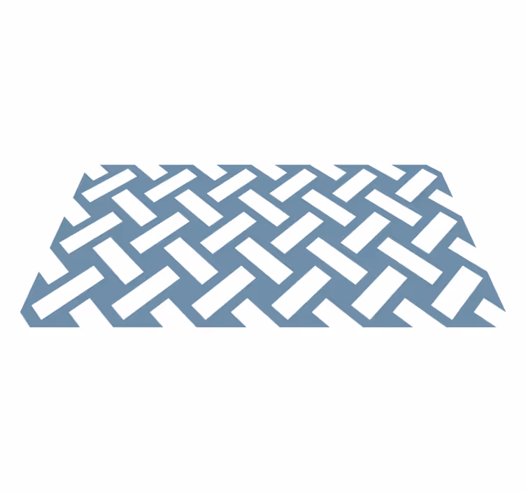 Kontrasterende chevron geometriske vinyl teppe - Tenstickers