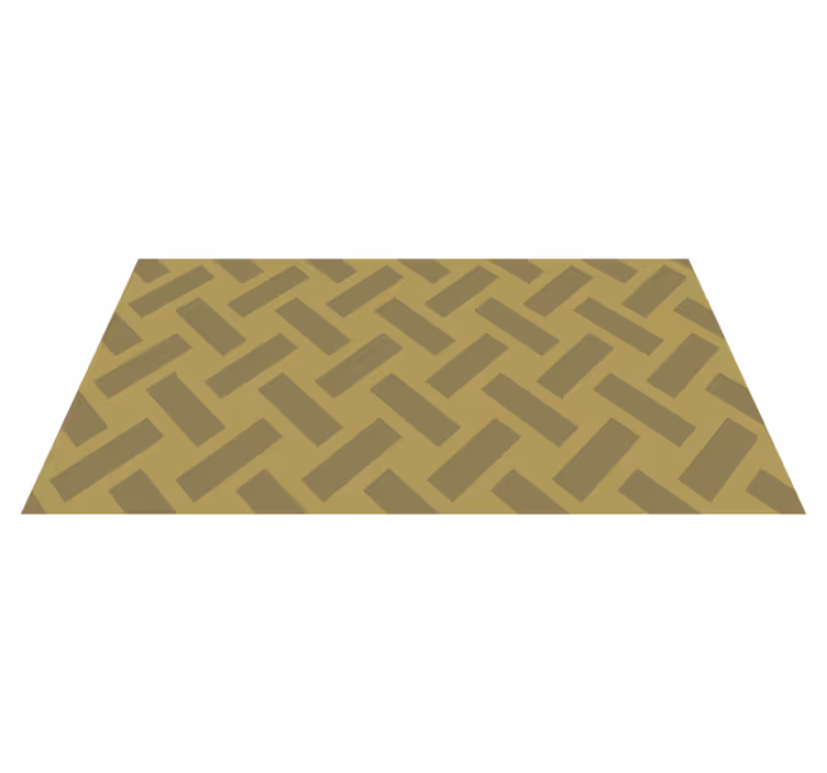 Geometrisk gult rutemønster vinyl teppe geometrisk - Tenstickers