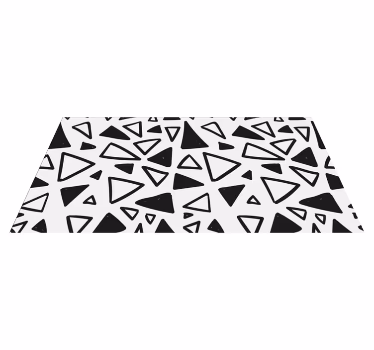 Abstrakt trekantet geometriske vinyl teppe - Tenstickers
