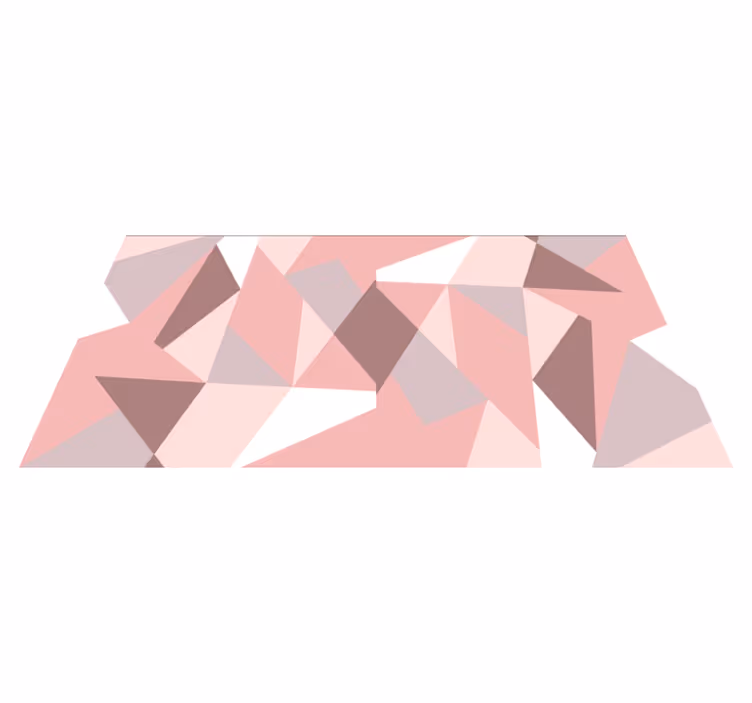 Geometrisk trekantmønster geometriske vinyl teppe - Tenstickers