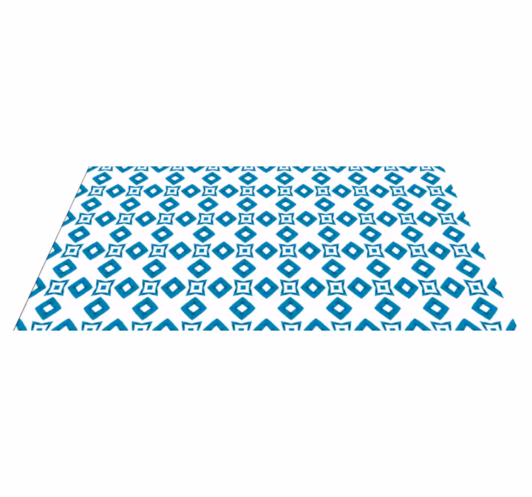 Diamant motiv geometriske vinyl teppe - Tenstickers