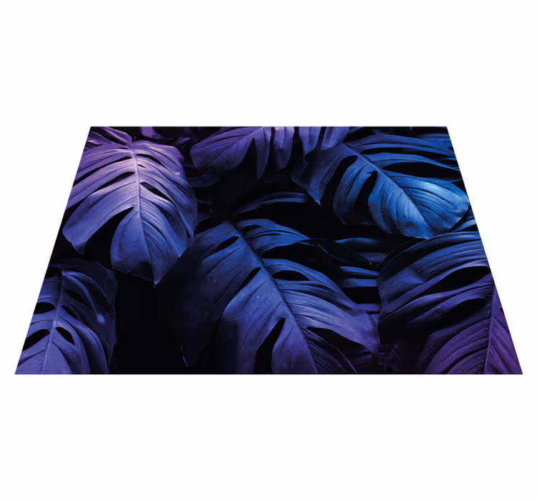 Design av tropiske blader blomst vinyltepper - Tenstickers