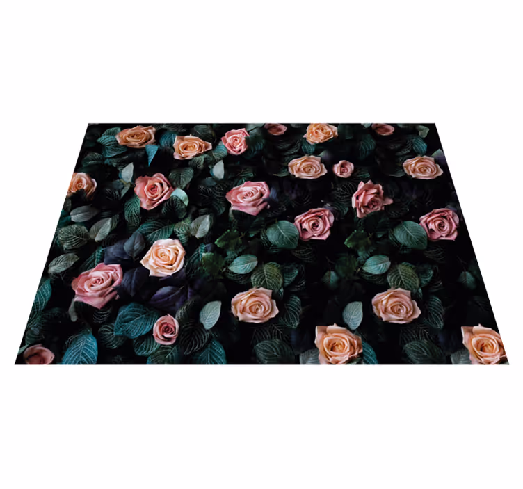 Floral botaniske bilder blomst vinyltepper - Tenstickers