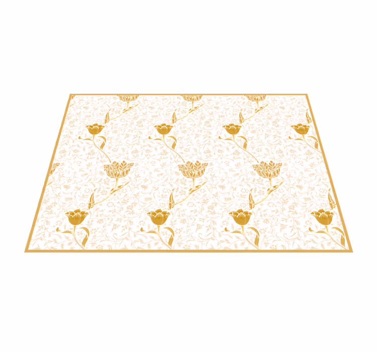 Floral eleganse blomst vinyltepper - Tenstickers