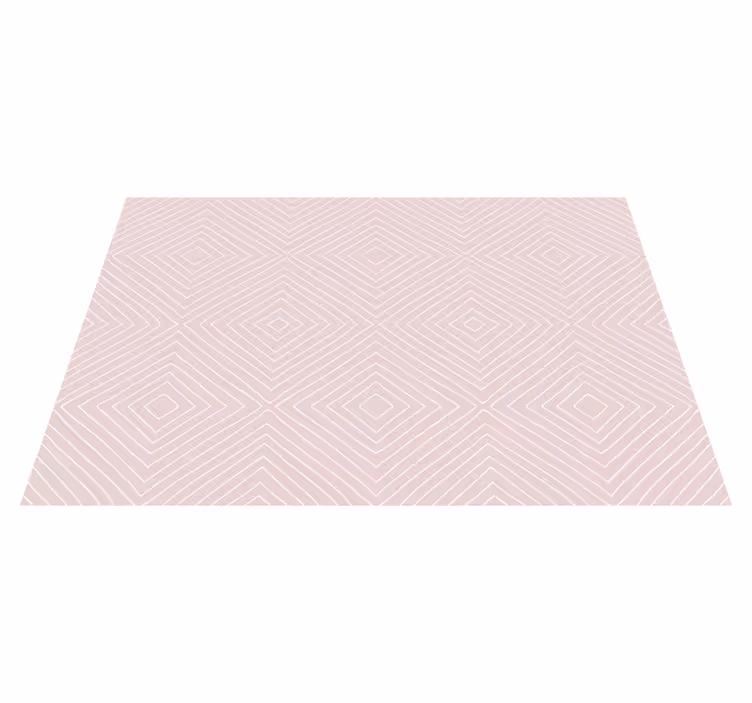 Diagonale diamanter geometriske vinyl teppe - Tenstickers