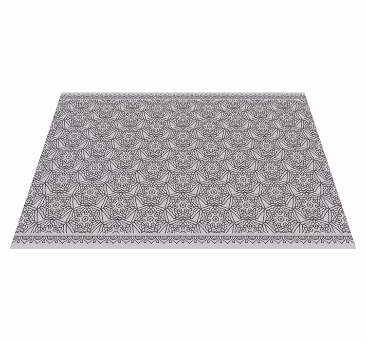 Mandala symmetri mandala vinyl teppe - Tenstickers