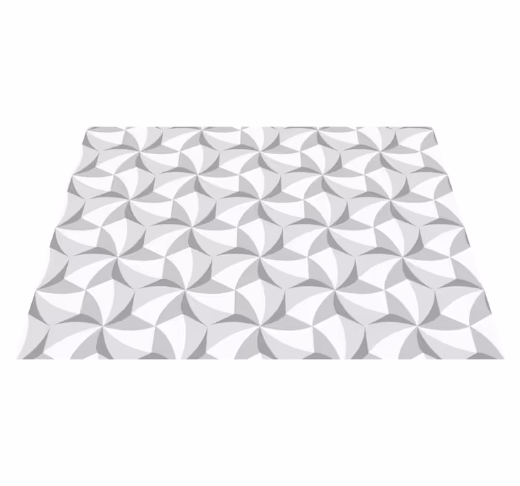 Abstrakt virvelmønster geometriske vinyl teppe - Tenstickers