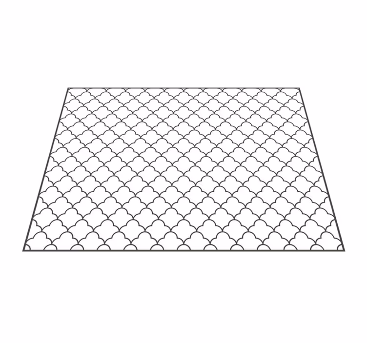 Geometrisk marokkansk design vinyl teppe geometrisk - Tenstickers