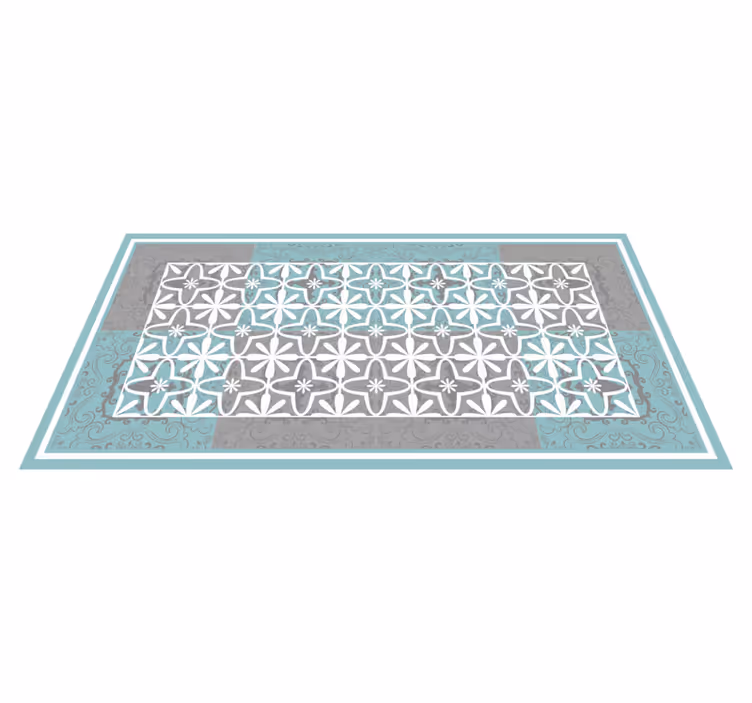Geometrisk eleganse geometriske vinyl teppe - Tenstickers