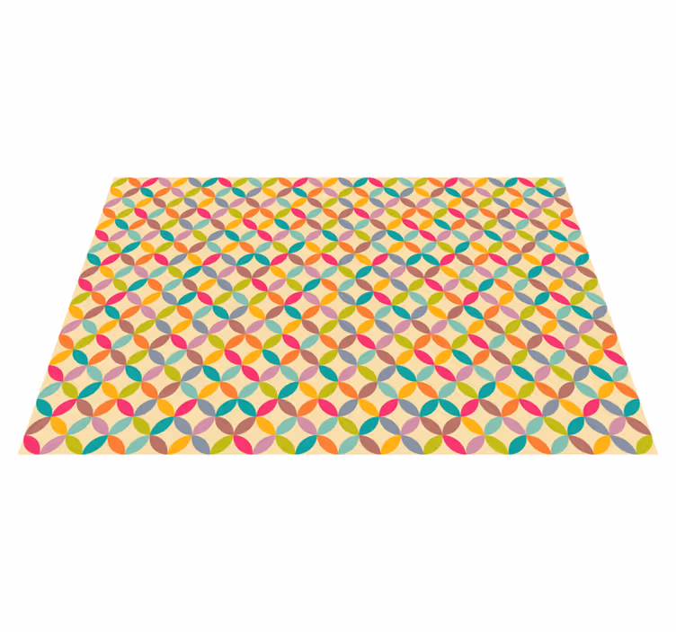 Fargerik geometrisk geometriske vinyl teppe - Tenstickers