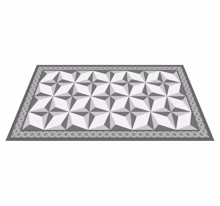 Geometrisk illusjon geometriske vinyl teppe - Tenstickers