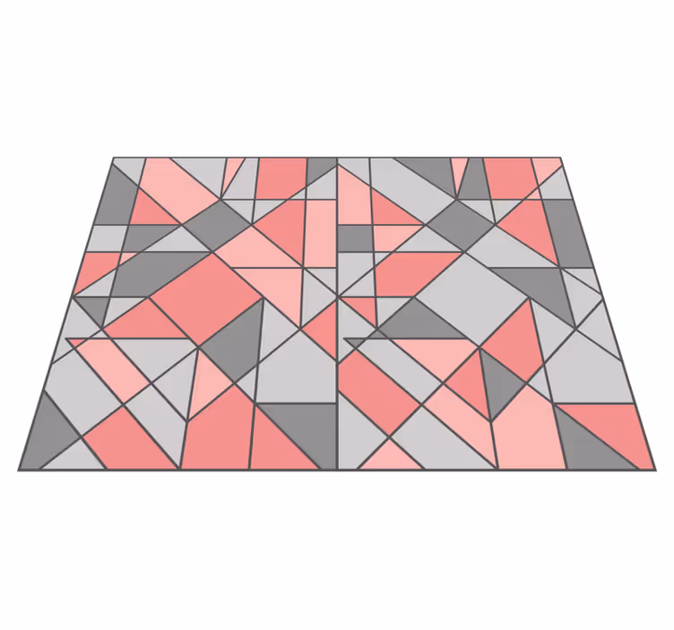 Geometrisk abstraksjon geometriske vinyl teppe - Tenstickers