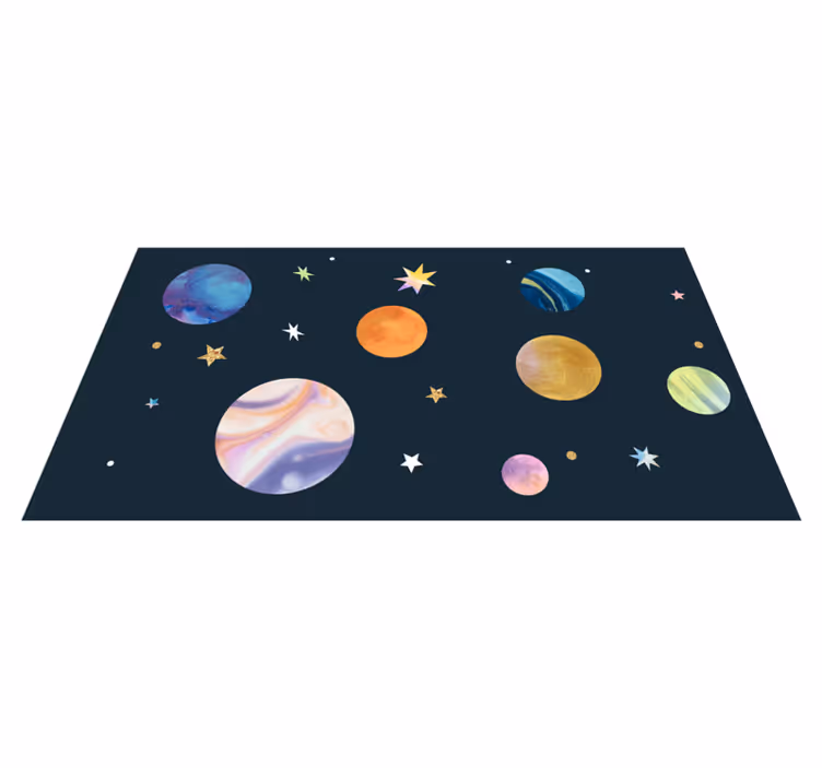 Kosmisk rom stjerne vinylteppe - Tenstickers