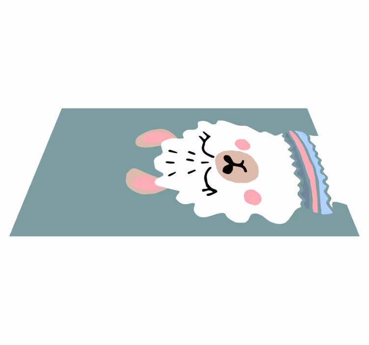 Lam illustrasjon baby vinylteppe - Tenstickers