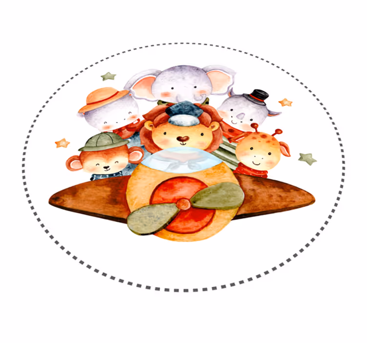 Barns ledsagere spedbarn vinyl teppe - Tenstickers