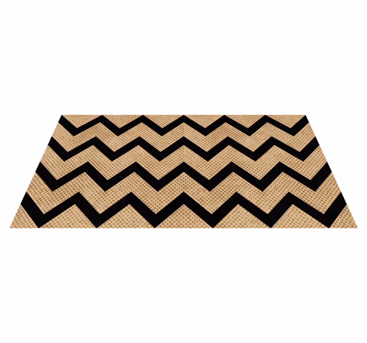 Chevron teksturert vinyl teppe geometrisk - Tenstickers