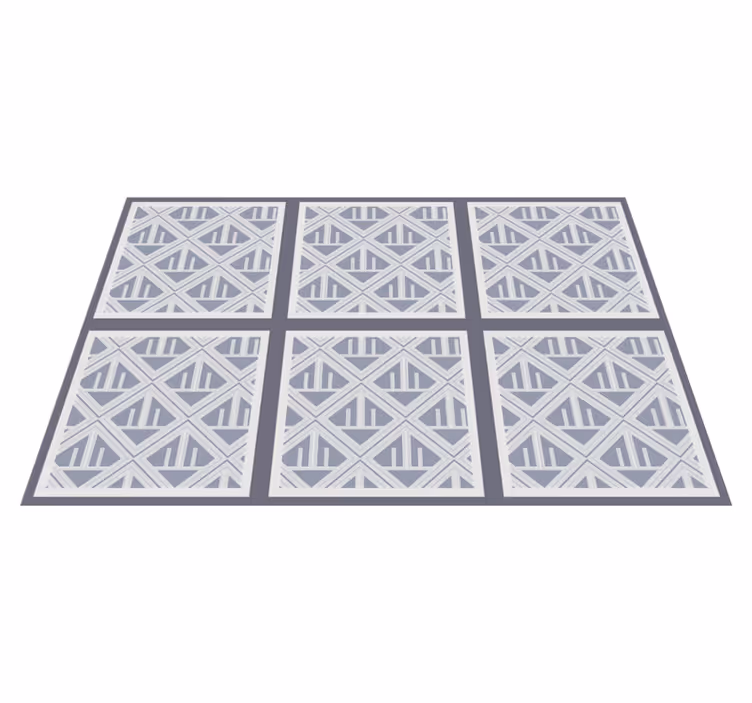 Geometrisk mønster array geometriske vinyl teppe - Tenstickers