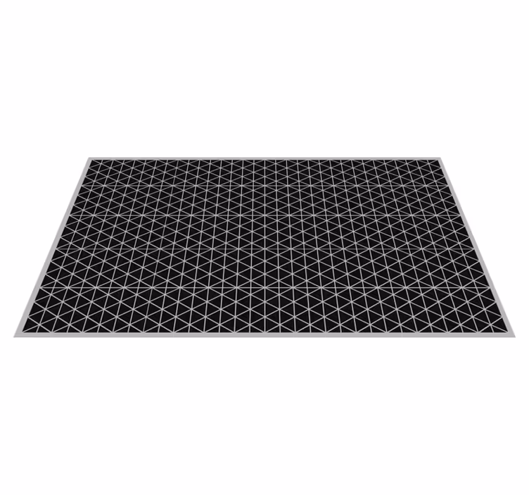 Geometrisk mønsterensemble geometriske vinyl teppe - Tenstickers