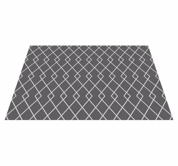 Elegant diamantarrangement vinyl teppe geometrisk - Tenstickers