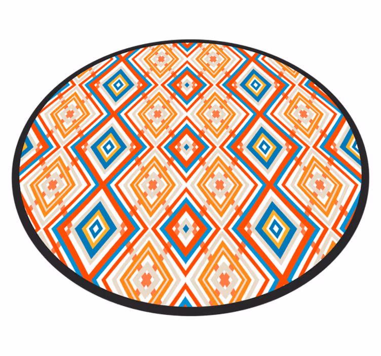 Levende element vinyl teppe geometrisk - Tenstickers