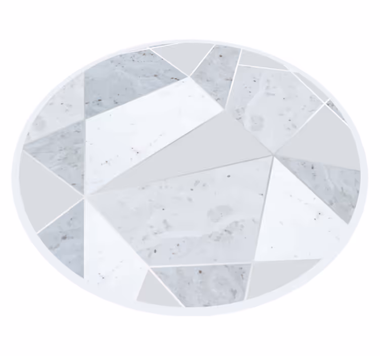 Marmor vinylteppe geometrisk - Tenstickers