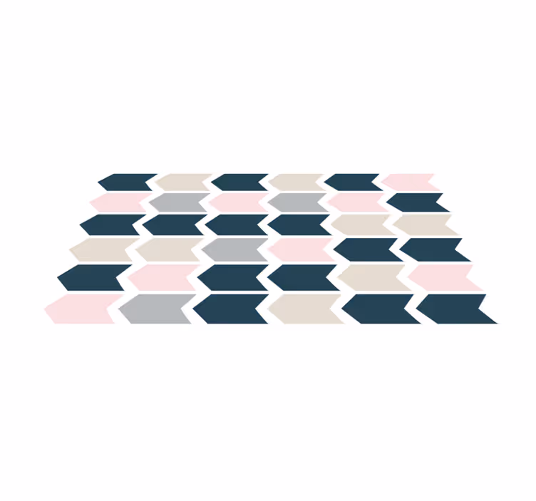 Pastell farge piler mønster vinyl teppe geometrisk - Tenstickers