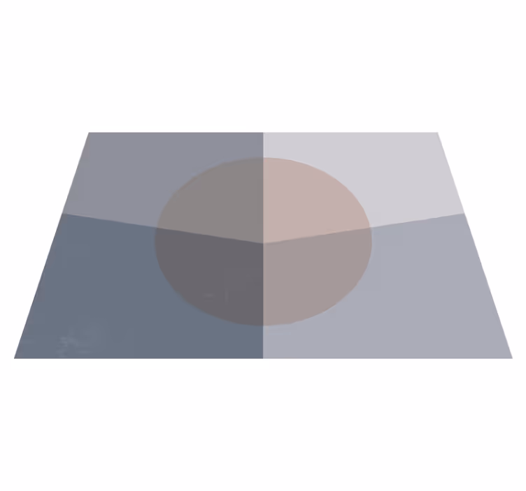 Overlappende sirkler vinyl teppe geometrisk - Tenstickers
