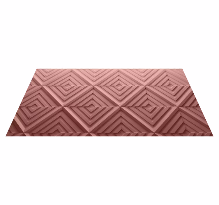 Chevron teksturert overflate vinyl teppe geometrisk - Tenstickers