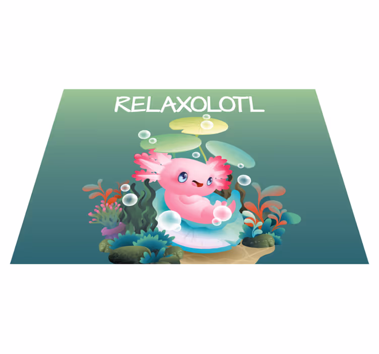 Relaxolotl dam Vinyl teppe flere barn - Tenstickers