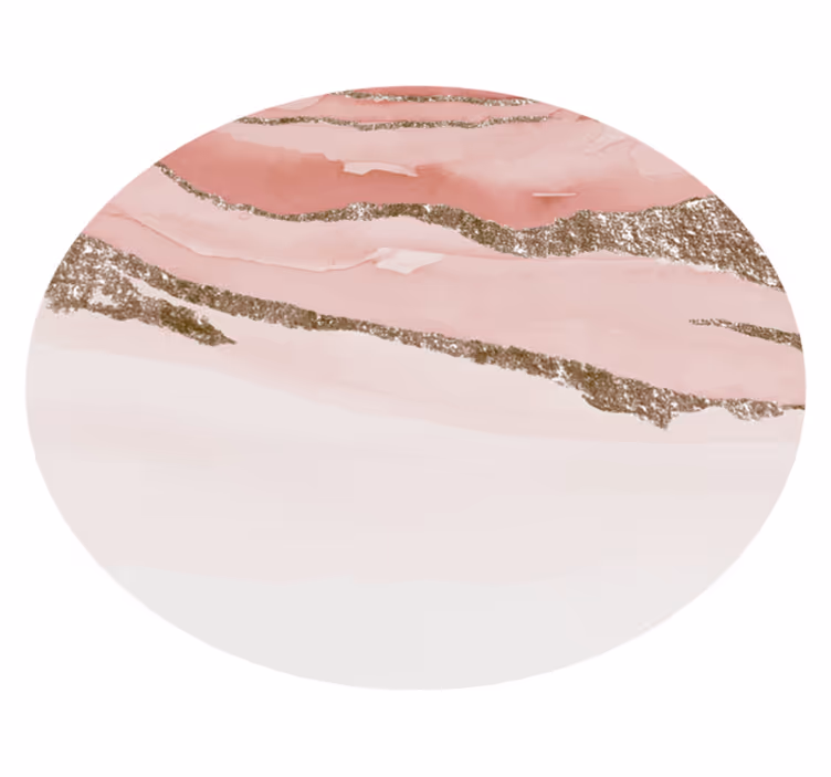 Abstrakt teksturert design runde vinylteppe - Tenstickers