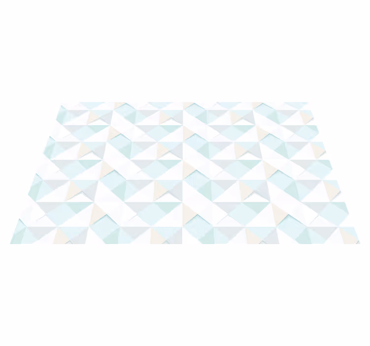 Pastellfarget diamantmønster vinylteppe - Tenstickers