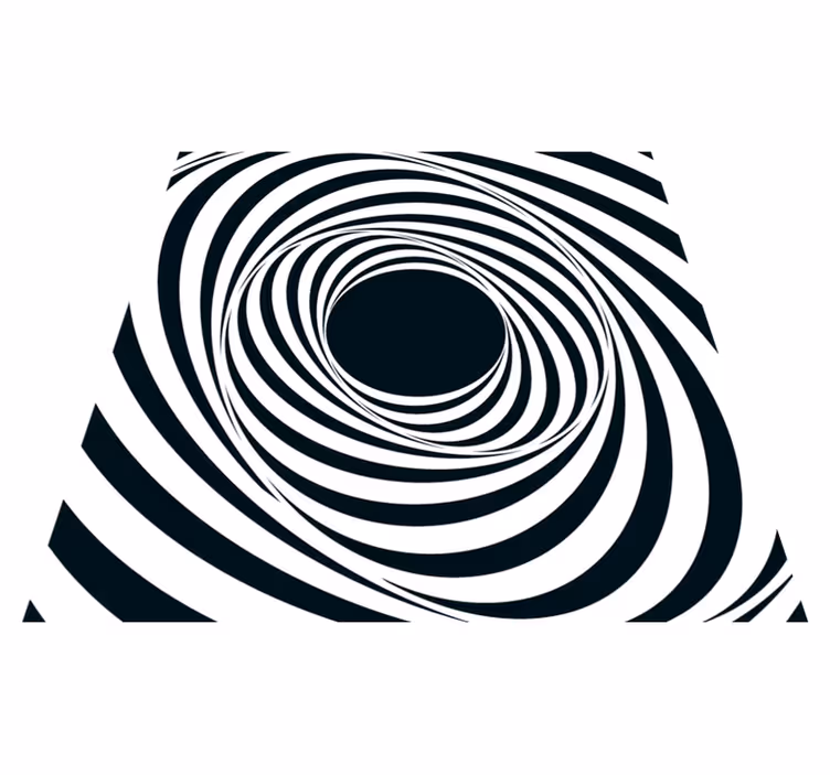 Geometrisk fallende kvadratisk mønster vinyl teppe moderne - Tenstickers