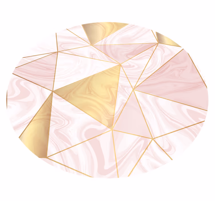 Geometrisk Pastellmosaikk vinyl teppe - Tenstickers
