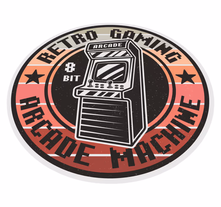 80-talls gaming-logo Vinyl teppe striper - Tenstickers