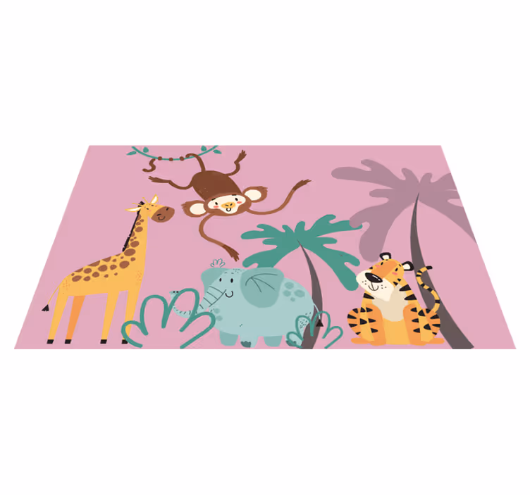 "boho" barnejungel Vinyl teppe flere barn - Tenstickers