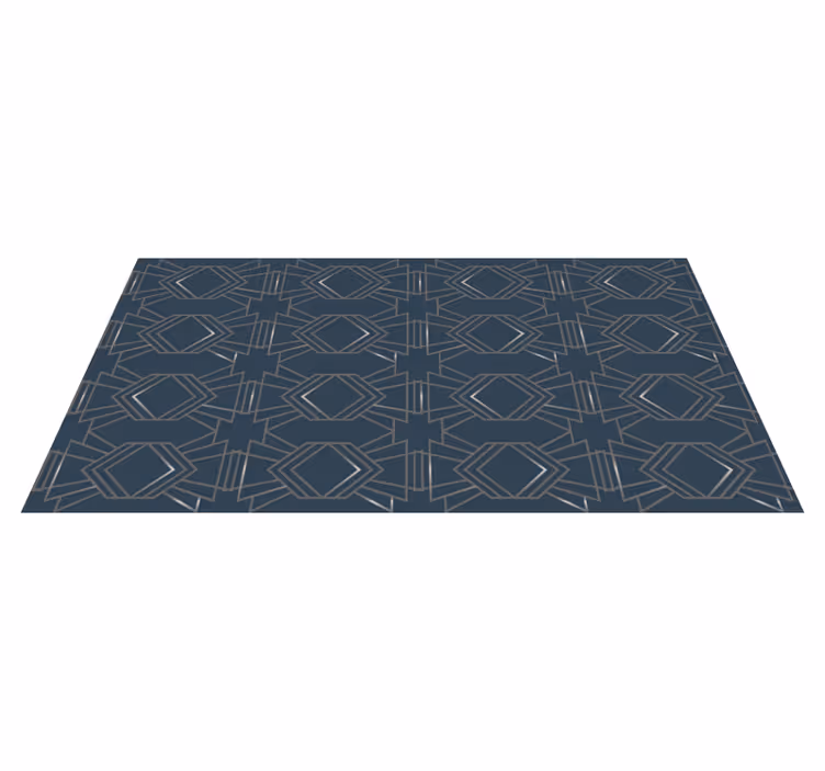 Geometrisk mønstret bakkebelegg vinyl teppe - Tenstickers