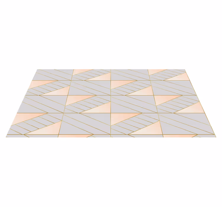 Geometrisk mønstret vinyl teppe - Tenstickers
