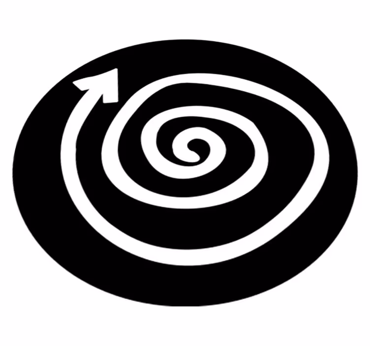 Spiral vinyl teppe vinyl teppe ungdom - Tenstickers
