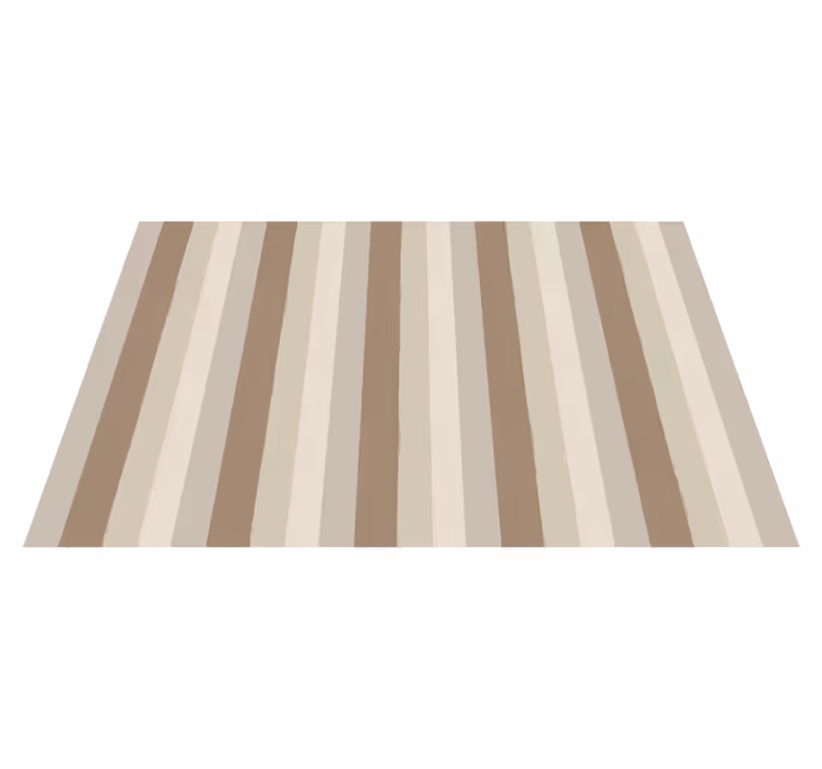 Sand farge Vinyl teppe striper - Tenstickers