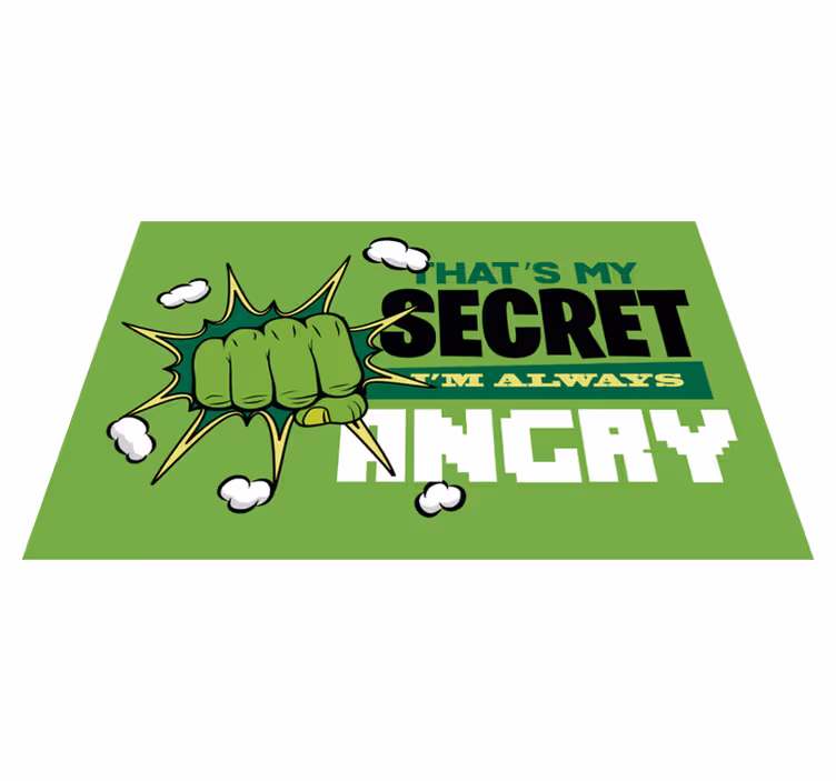 Jeg er alltid sint Vinyl teppe flere barn - Tenstickers
