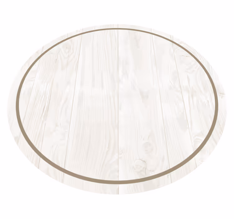 Hvitt tre vinyl teppe vintage - Tenstickers