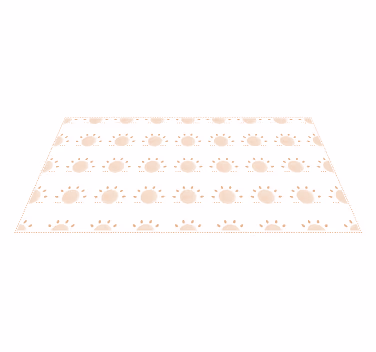 Abstrakt minimal sol vinyl teppe nordisk - Tenstickers