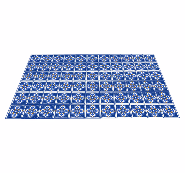 Klassisk middelhavs vinyl teppe hydraulisk - Tenstickers