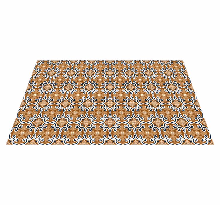 Fliser i sementstil vinyl teppe hydraulisk - Tenstickers