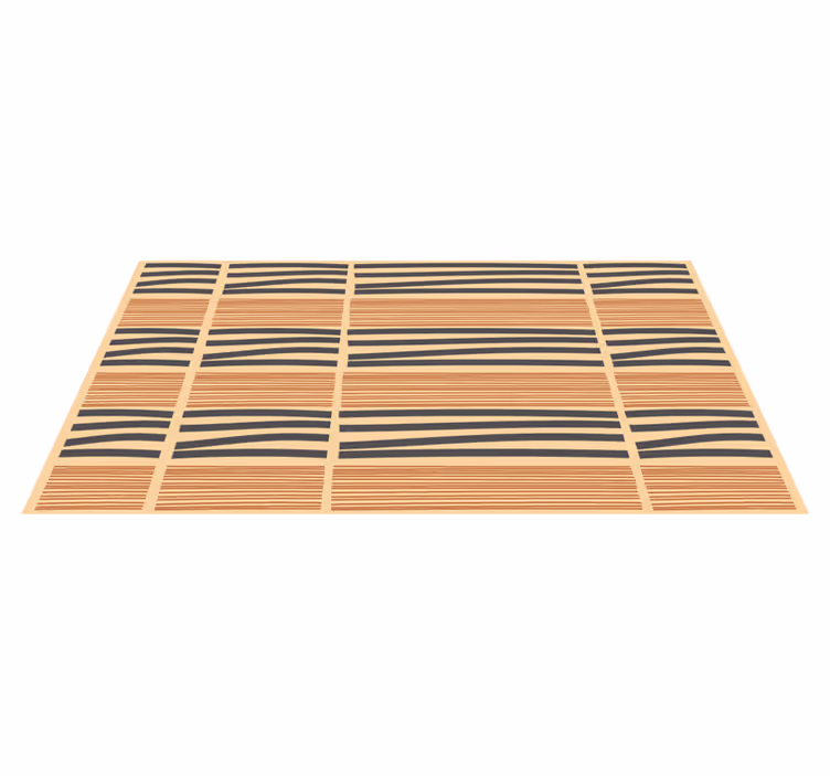 Lagdelt stripete eleganse vinyl teppe soverom - Tenstickers
