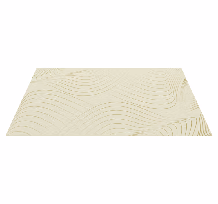 Flytende strekkunst vinyl teppe minimalistisk - Tenstickers