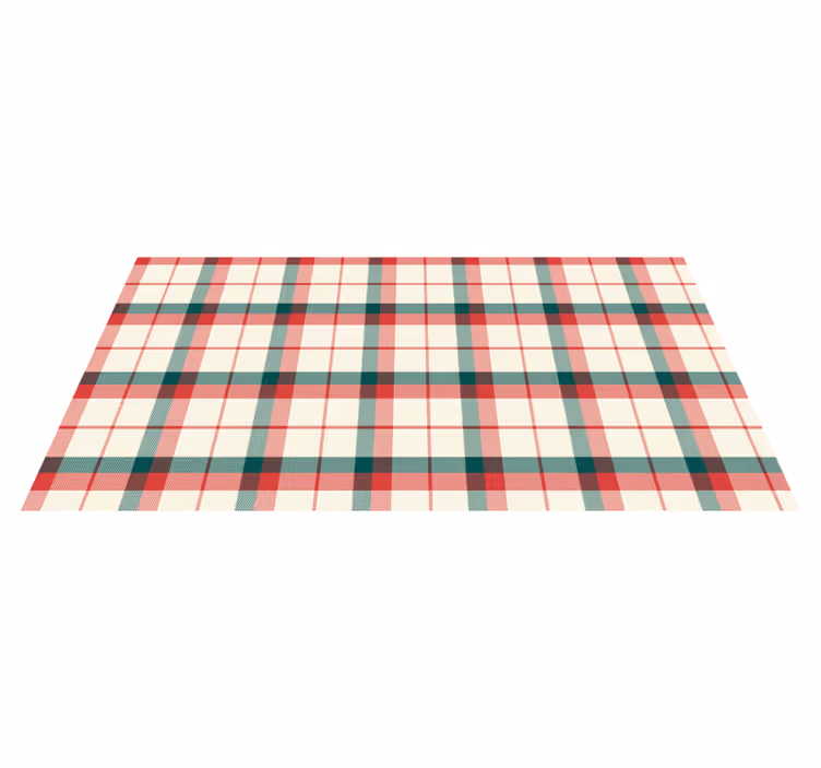 Juletartan geometriske vinyl teppe - Tenstickers